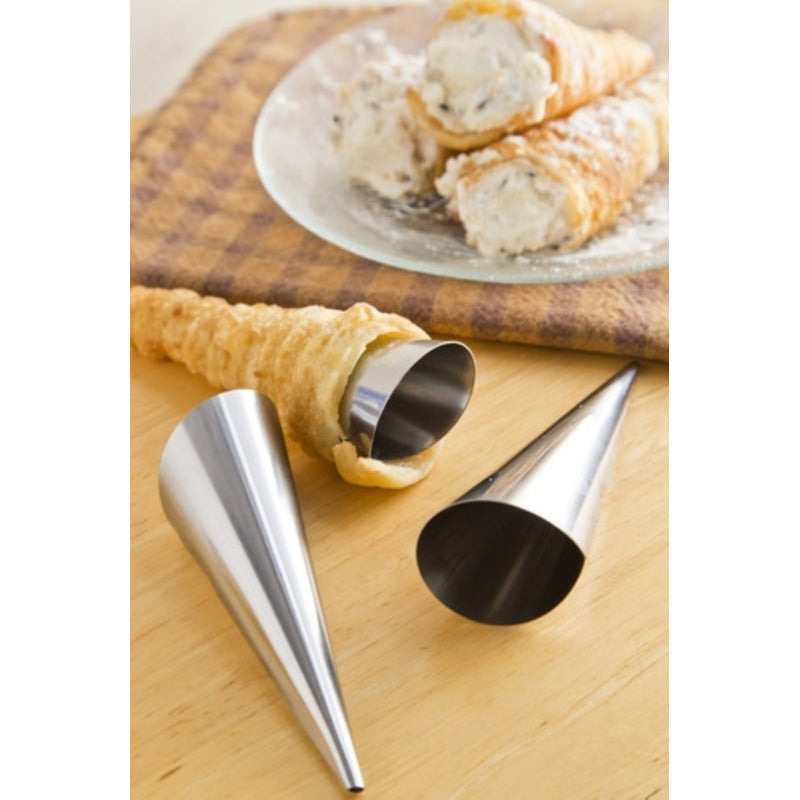 Pack X12 Moldes Para Cachito Metalico Croissant Cono Cannoli