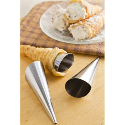 Pack X12 Moldes Para Cachito Metalico Croissant Cono Cannoli