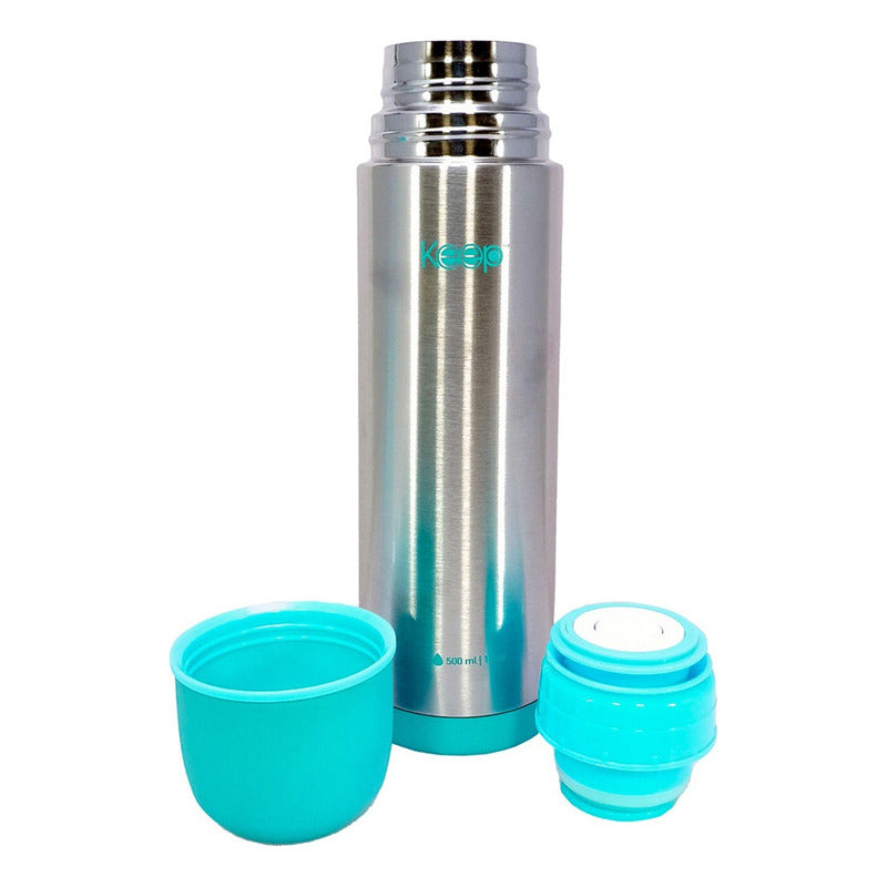 Set Termo Bala Mate Bombilla Keep Acero Inoxidable 500 Ml