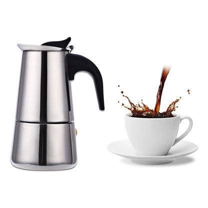 Cafetera Italiana Inoxidable Cafetera Espresso 9 Tazas Coffe