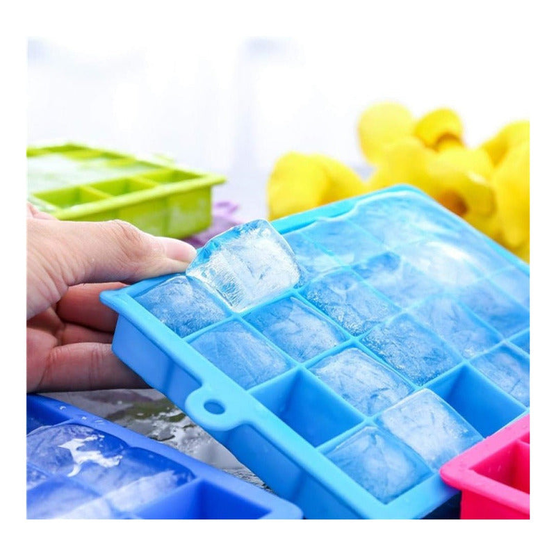 Molde Hielo Silicona Cubetera Hielo Helado Moldes 24 Cubos