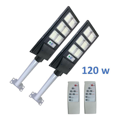 Pack X2 Foco Solar 120w Foco Solar Exterior Luz Solar Poste
