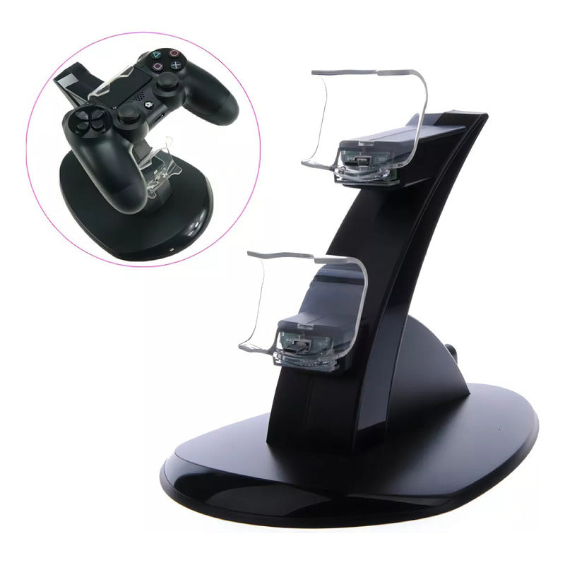 Cargador Doble Control Ps4 Cargador De Joystick Mando Ps4 Arcashopping Cargador Para Joystick Ps4 Organizador De Juegos Ps4 Accesorio Ps4 Soporte Dual
