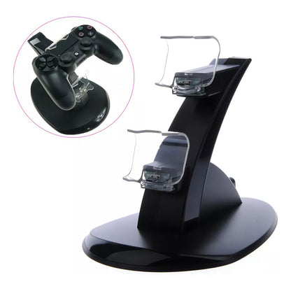 Cargador Doble Control Ps4 Cargador De Joystick Mando Ps4 Arcashopping Cargador Para Joystick Ps4 Organizador De Juegos Ps4 Accesorio Ps4 Soporte Dual