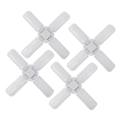 Pack 4 Ampolleta Plegable 60w Led Luz Fria Ampolleta Led E27