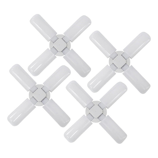 Pack 4 Ampolleta Plegable 60w Led Luz Fria Ampolleta Led E27