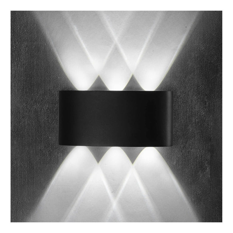 Pack X2 Lampara Led Focos Exterior Pared 6w Luz Fria 6000k
