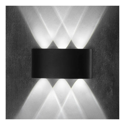Pack X2 Lampara Led Focos Exterior Pared 6w Luz Fria 6000k