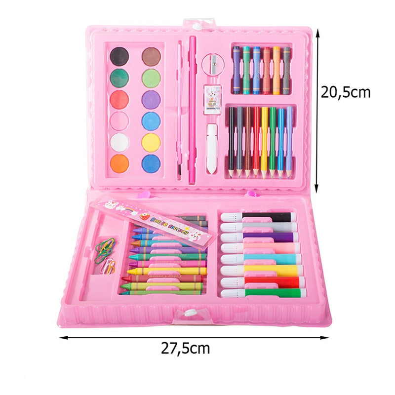 Set Arte Maleta De Lapices 68 Pcs Set De Dibujo Portátil