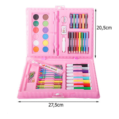Set Arte Maleta De Lapices 68 Pcs Set De Dibujo Portátil