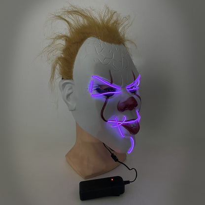 Mascara De Pennywise Con Luces Mascara De Payaso Halloween