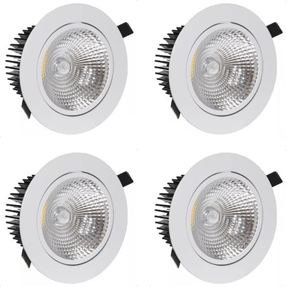 Pack X4 Focos Led Interior Embutido Foco Embutido Led 12w