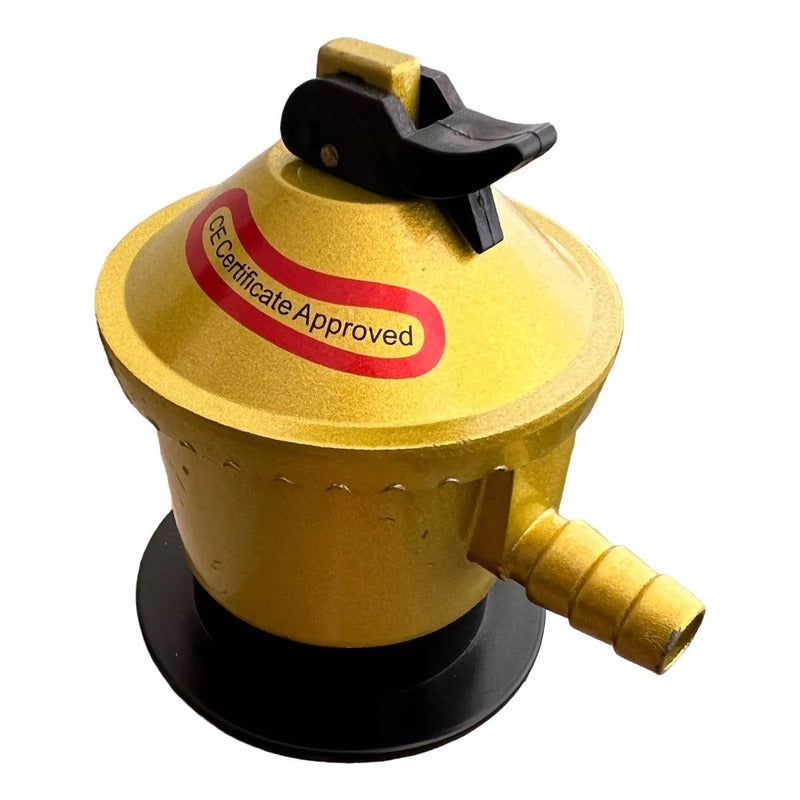 Kit Regulador Válvula De Gas Licuado+manguera Gas+abrazadera
