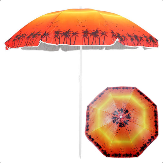 Sombrilla Paraguas Quita Sol Para La Playa 150cm Multicolor