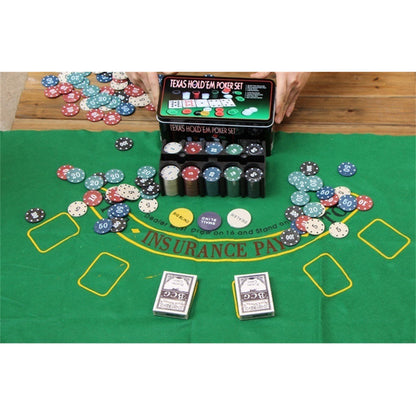 Pack X2 Set Poker Juego De Mesa 200 Fichas Naipes Fichas Pok