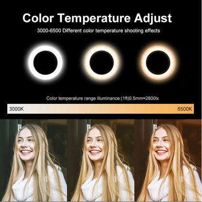Aro De Luz Fotografia 3 En 1 Aro Luz Led Iluminación Fotogra