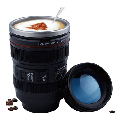 Tazon Taza Cafe Mug Tipo Lente De Camara Fotografica Alumini