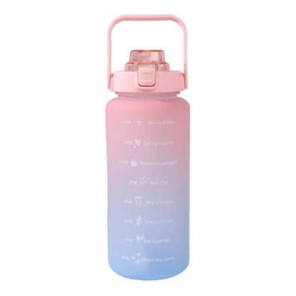 Botella De Agua Portátil Sport 2 Litros Botella Con Horarios