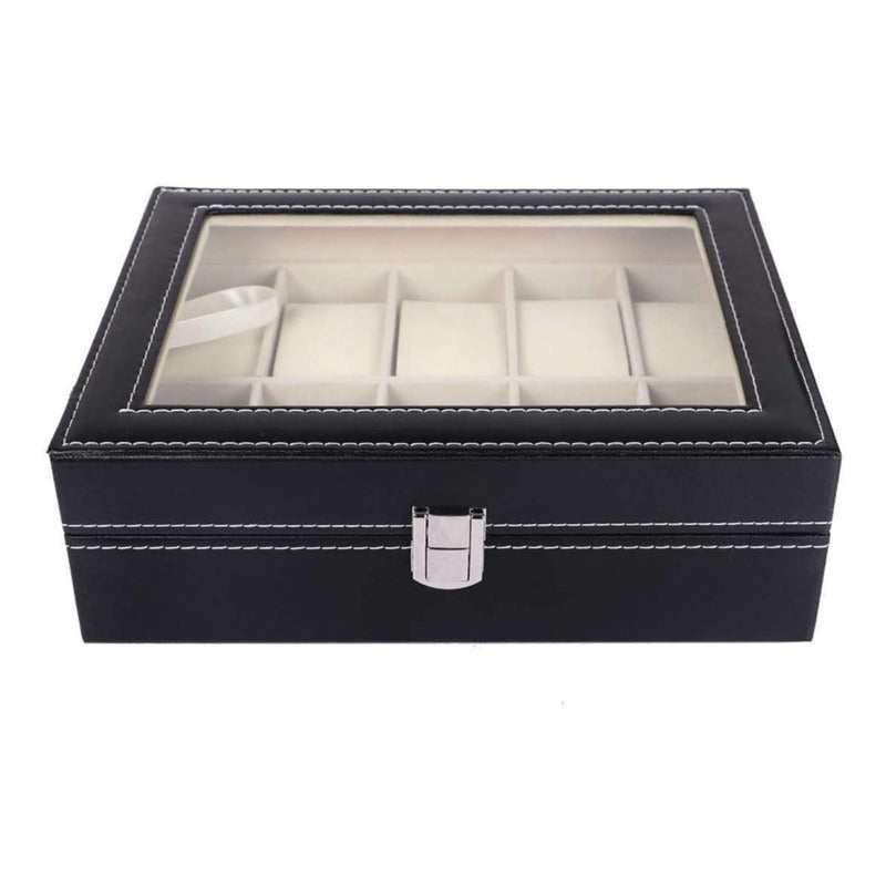 Caja Organizador De Relojes Estuche Exhibidor De Reloj 12pza