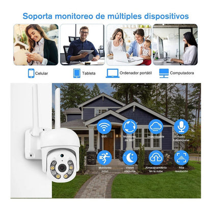 Cámara Seguridad Wifi Cámara Ip Infrarrojo 1080p Impermeable