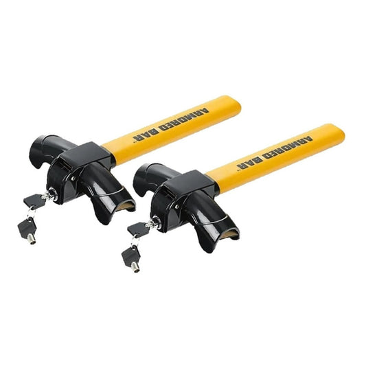 Pack X2 Traba Volantes Anti Robo Seguridad Auto + Llaves