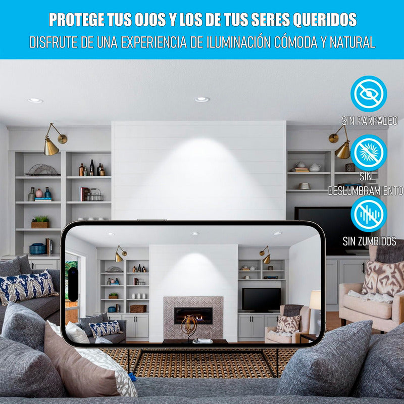 Pack X4 Ampolleta Led 7w Ampolletas Led Gu10 Bombilla Led 7w
