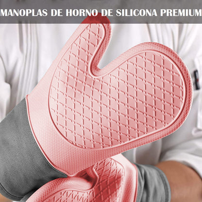 Guantes Para Horno Toma Ollas Guantes De Silicona Cocina