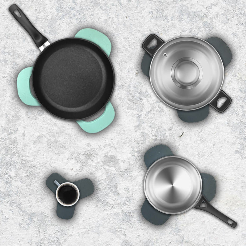 Set Posa Ollas Kit Posa Ollas 4 Tamaños Posa Ollas Silicona