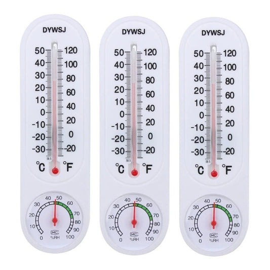 Pack X3 Termometro Higrometro Analogico Medidor Temperatura