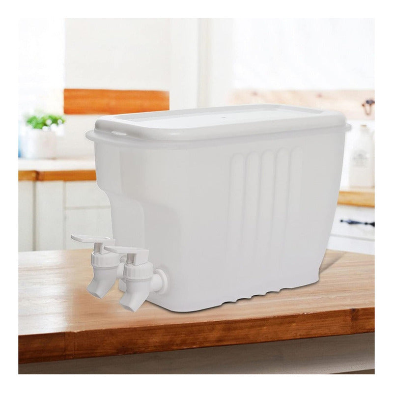 Jarra Dispensadora Doble Grifo Jarras Jugo Agua 3,5l Bebidas