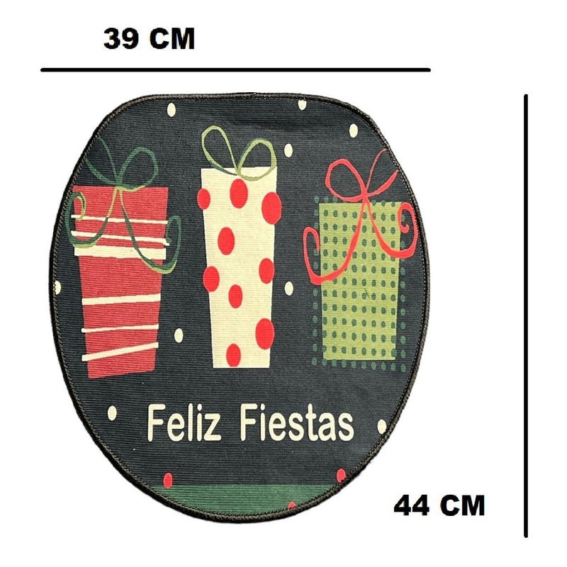 Set Fundas De Navidad Baño Cosas Navideñas Fundas Navidad