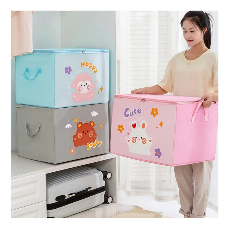 Pack X2 Bolsas Almacenamiento Niños Organizador Ropa Juguete