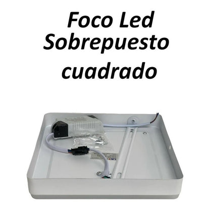 Pack X2 Foco Sobrepuesto Led 18w+6w Focos Led Plafon Panel