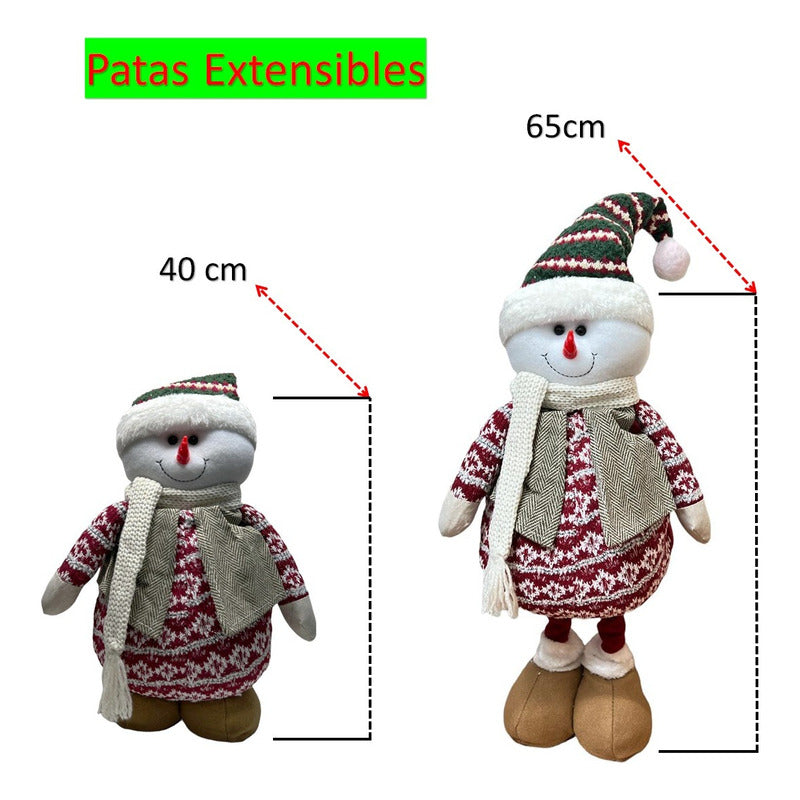 Muñecos De Navidad Muñecos Nieve Navideños Patas Largas