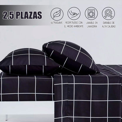 Juego De Sábanas Sabanas 2.5 Plazas Sabana Fundas Almohadas