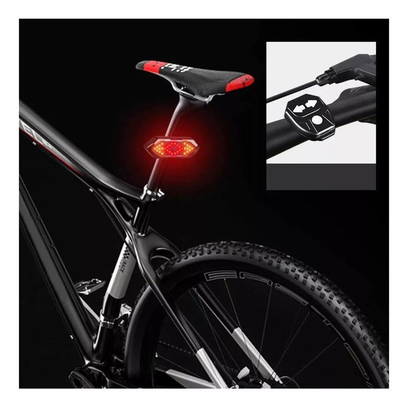 Foco Bicicleta Luz Intermitente Bicicleta Luz Led Bicicleta Trasero Señalizador Direccional De Giros Luz Potente Trasera Para Bici Luz Señalización Bike Inhalamb Arcashopping