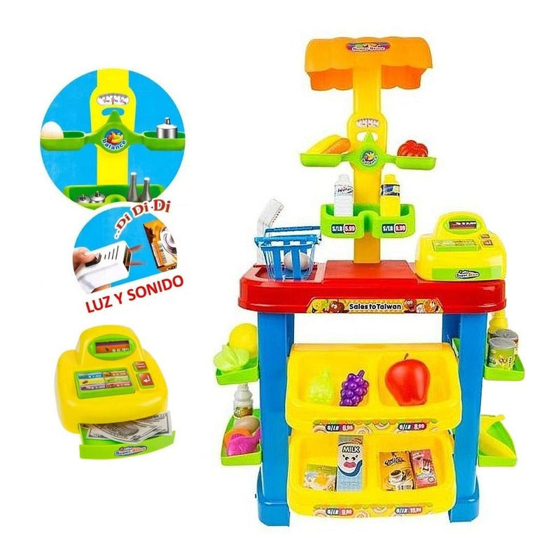 Set Supermercado Juguete Juego Didactico 40 Pcs Infantil