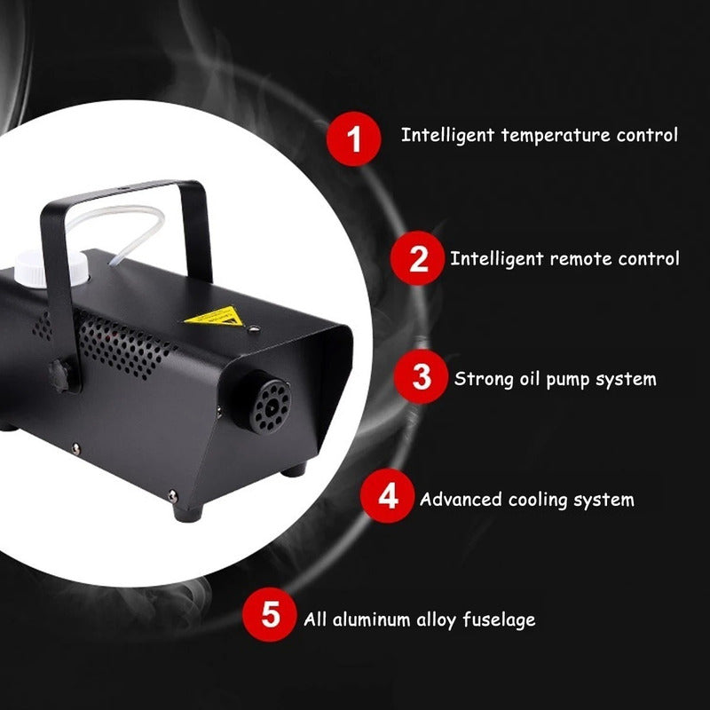 Maquina De Humo 600w Generador Humo Portátil Control Remoto