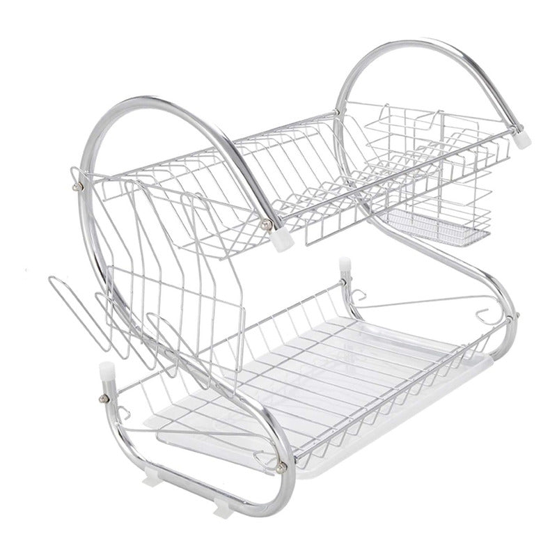 Escurridor Trastes Platos Fregadero Acero Inoxidable Moderno