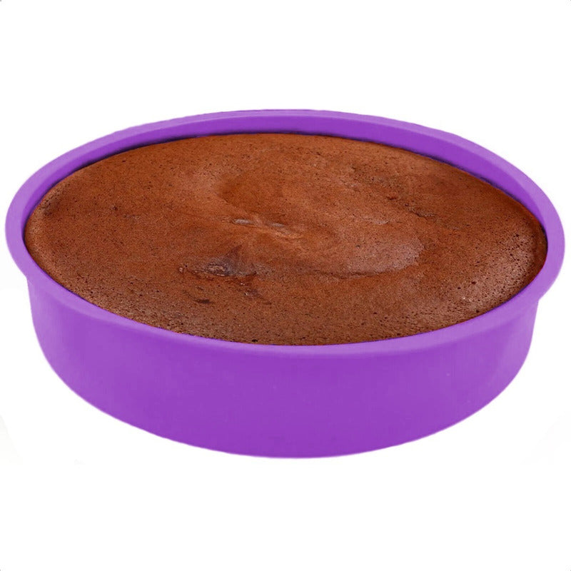 Molde Pan Redondo Silicona Moldes Para Repostería Queque