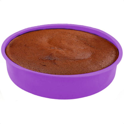 Molde Pan Redondo Silicona Moldes Para Repostería Queque