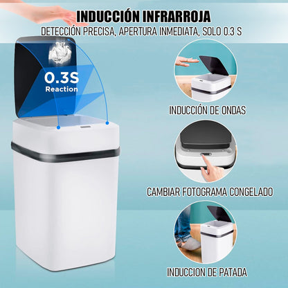 Basurero Con Sensor Basurero Automatico Papelera Inteligente
