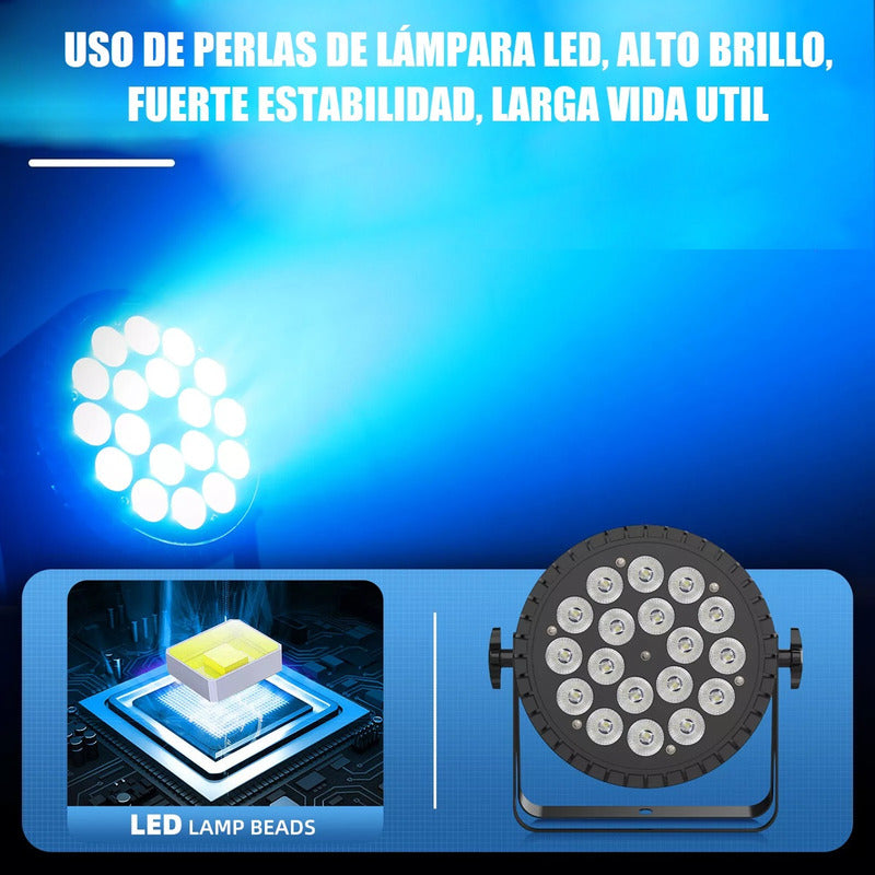 Luces Led Discoteca 18 Led Luces De Fiesta Led Rgb Dmx Bola