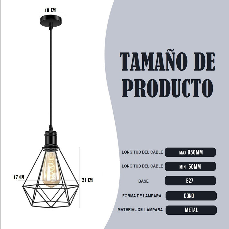 Lámparas Colgantes Vintage Lampara Living Para Comedor Techo