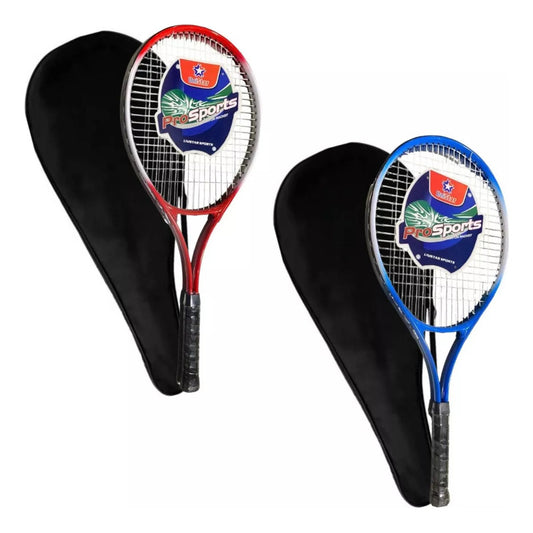 Pack X2 Raquetas De Tenis Para Adultos Abs Azul Y Rojo Pack Raqueta Tenis Novatos X2 Pack X2 Raquetas De Tenis Amateur Nilon Azul Y Rojo Arcashopping Raqueta De Tenis Amateur Raqueta Para Adultos