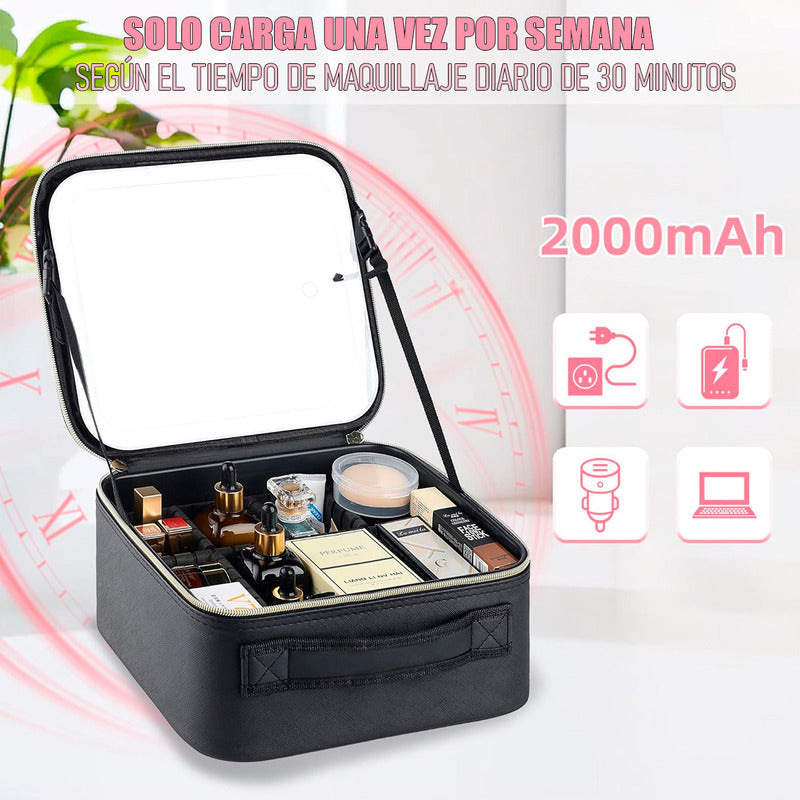 Cosmetiquero Con Espejo Organizador Led Cosmeticos Maleta Para Cosmeticos Arcashopping Organizador Cosmeticos Organizadores De Maquillaje Organizadores Maquillaje Organizador De Brochas