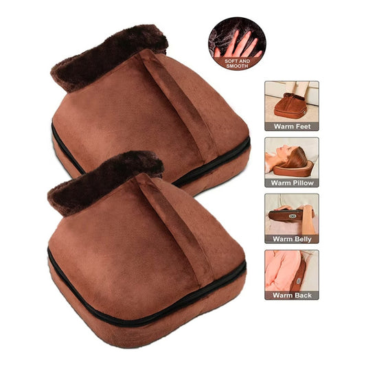 Pack X2 Calentador De Pies Masajeador De Pies 2 En 1 Calient