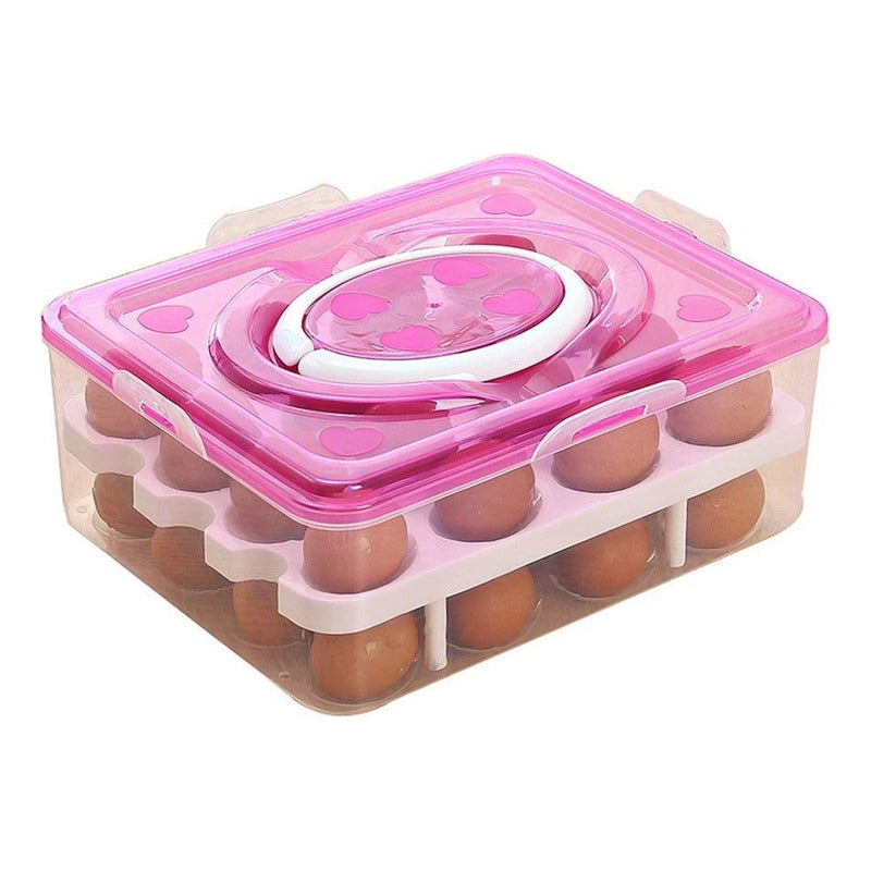 Organizador De Huevos Caja Para 32 Und Huevera Portahuevos