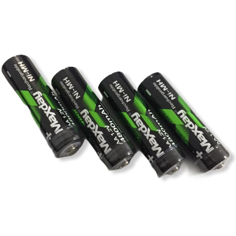 Cargador De Pilas Recargables Pila Aa Cargador + 4 Pilas Aa