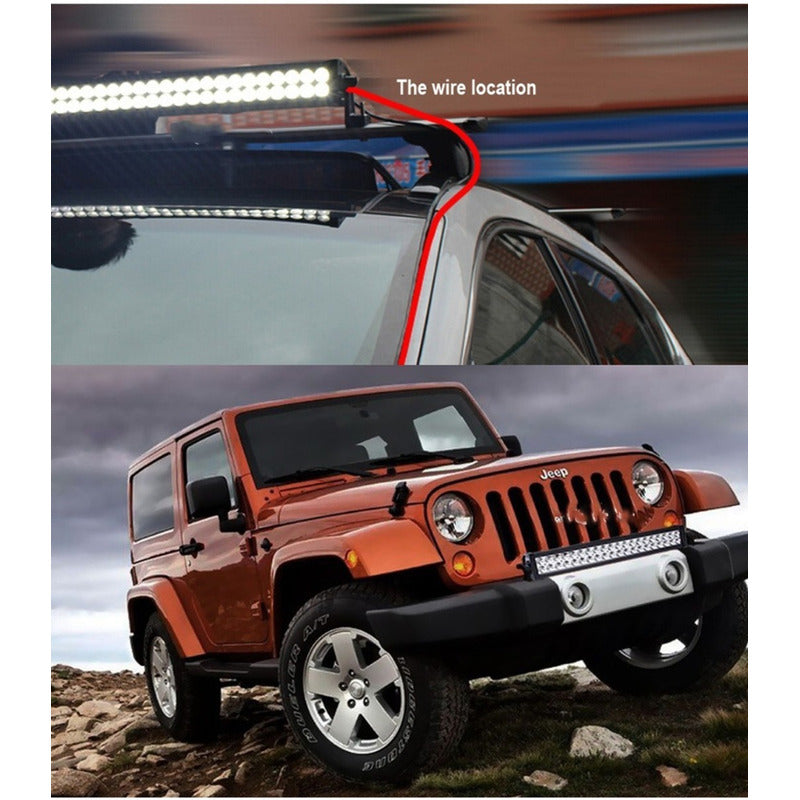 Pack X2 Barra Led 4x4 Neblineros Led Barra 120w Focos Neblin